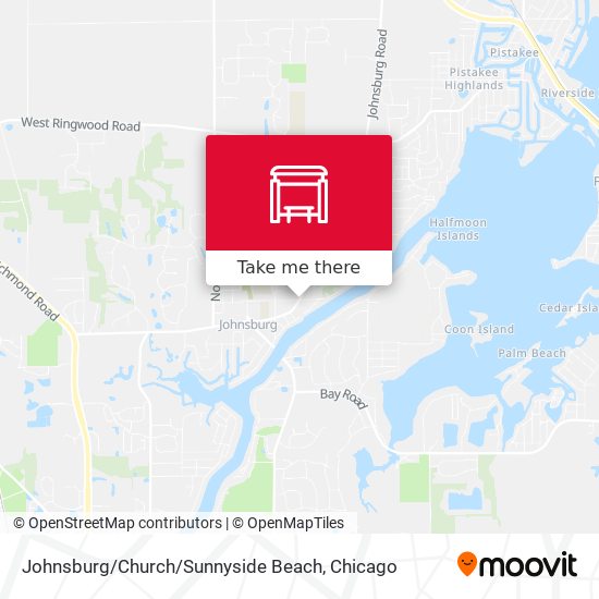 Johnsburg / Church / Sunnyside Beach map