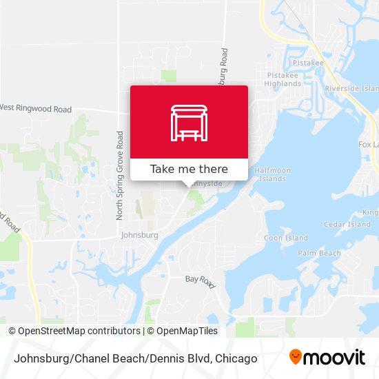Mapa de Johnsburg / Chanel Beach / Dennis Blvd
