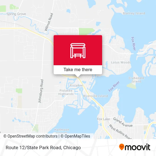 Route 12/State Park Road map