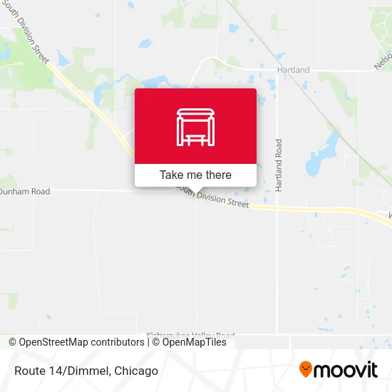 Route 14/Dimmel map