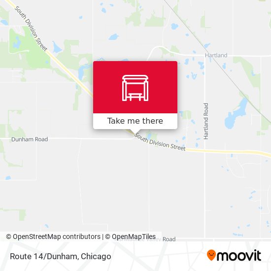 Route 14/Dunham map