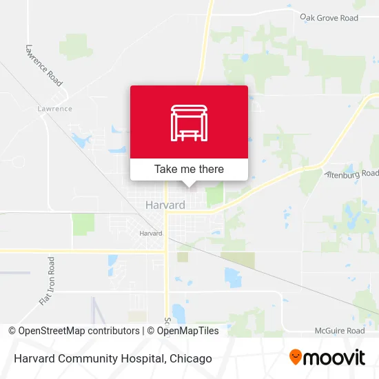 Harvard Community Hospital map