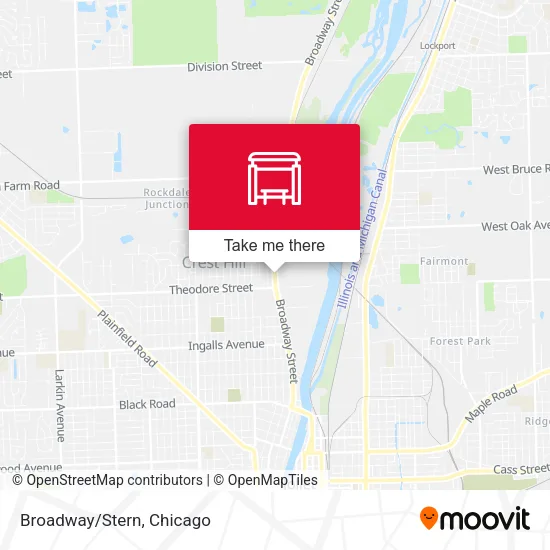 Broadway/Stern map