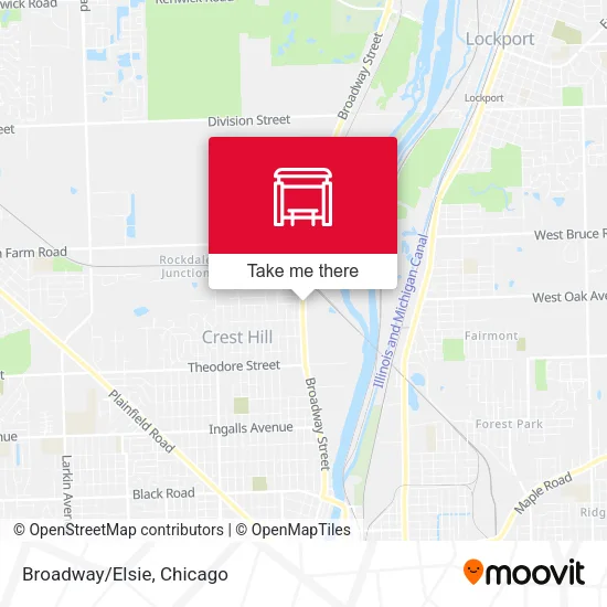 Broadway/Elsie map