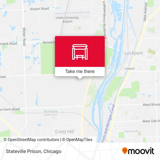 Stateville Prison map