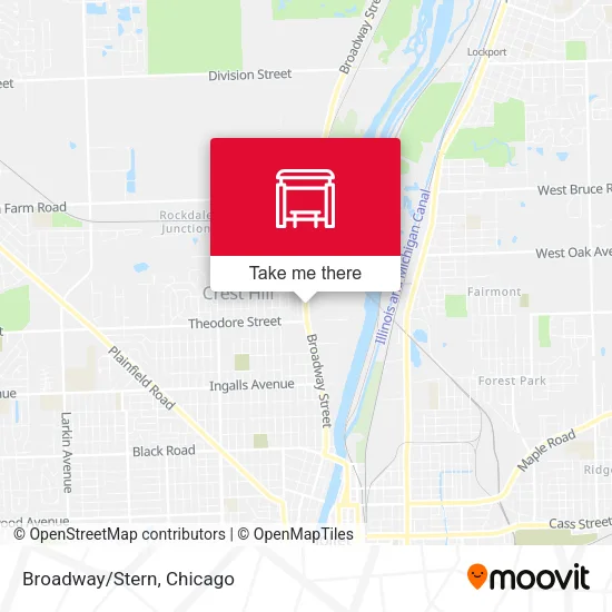 Broadway/Stern map