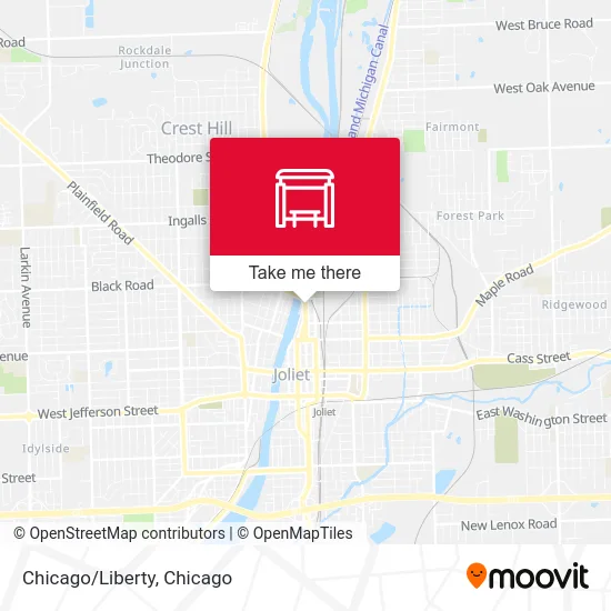 Chicago/Liberty map