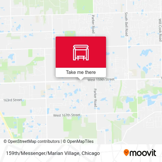 159th/Messenger/Marian Village map