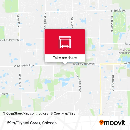 159th/Crystal Creek map