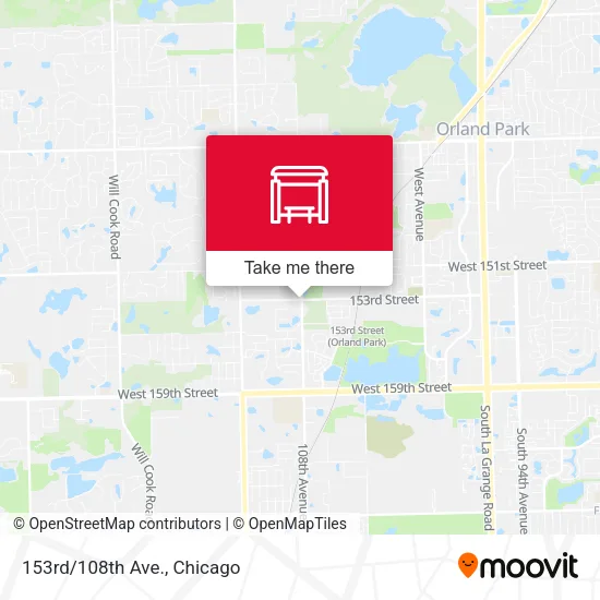 153rd/108th Ave. map