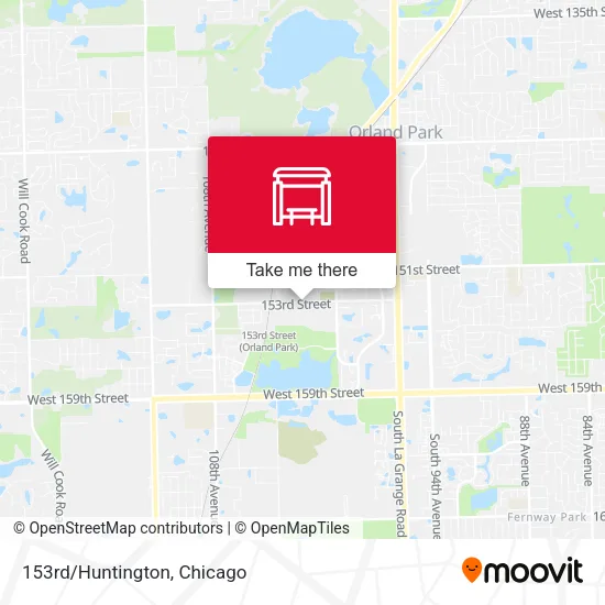 153rd/Huntington map
