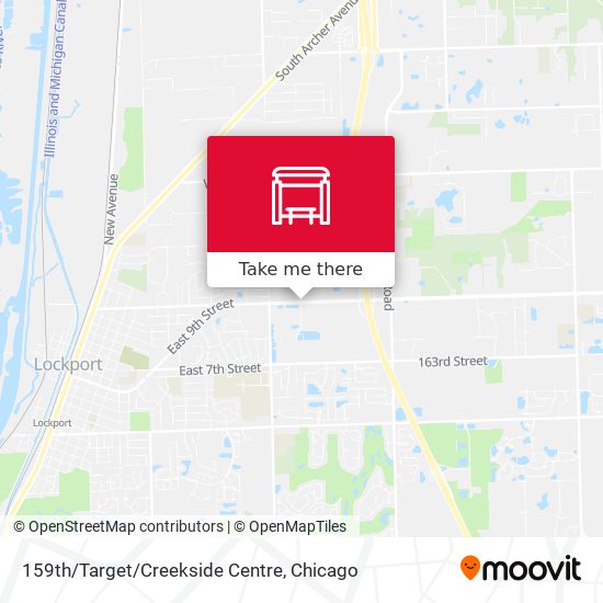 159th/Target/Creekside Centre map