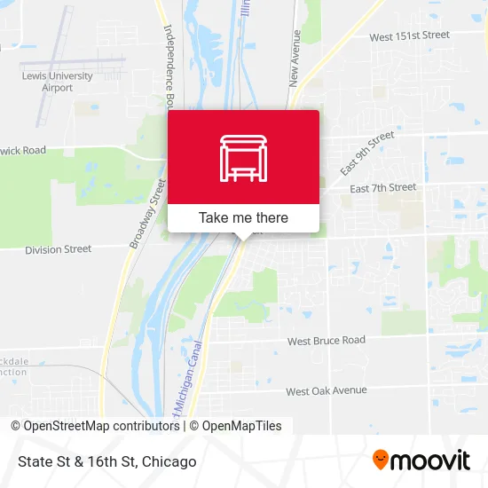 State St & 16th St map