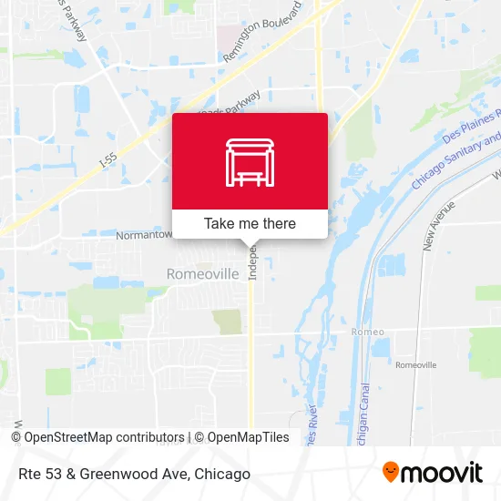 Mapa de Rte 53 & Greenwood Ave