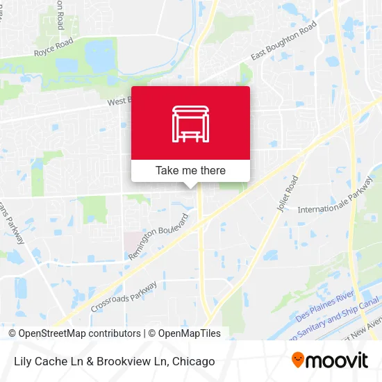 Lily Cache Ln & Brookview Ln map
