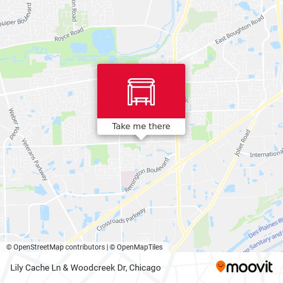 Lily Cache Ln & Woodcreek Dr map