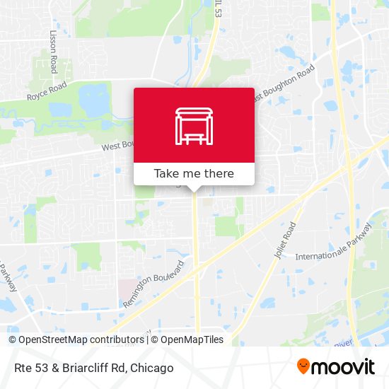 Rte 53 & Briarcliff Rd map