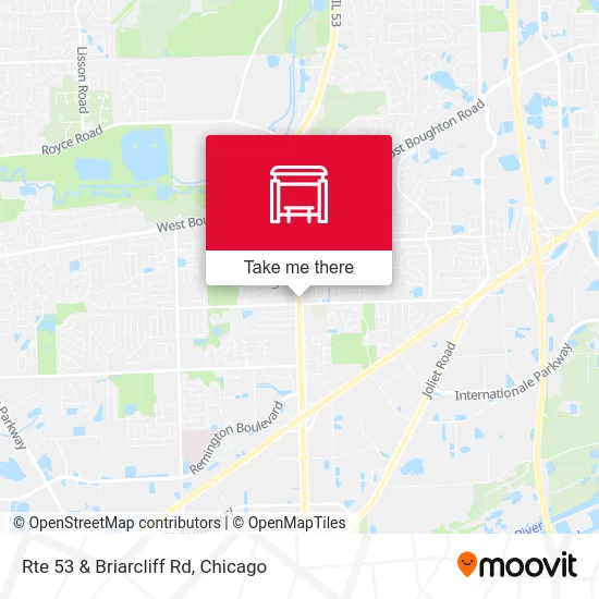 Rte 53 & Briarcliff Rd map
