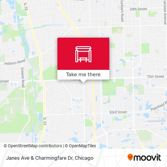 Janes Ave & Charmingfare Dr map