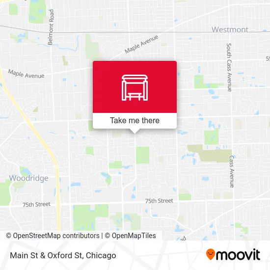 Main St & Oxford St map