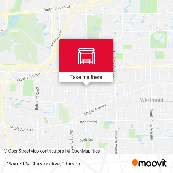 Main St & Chicago Ave map