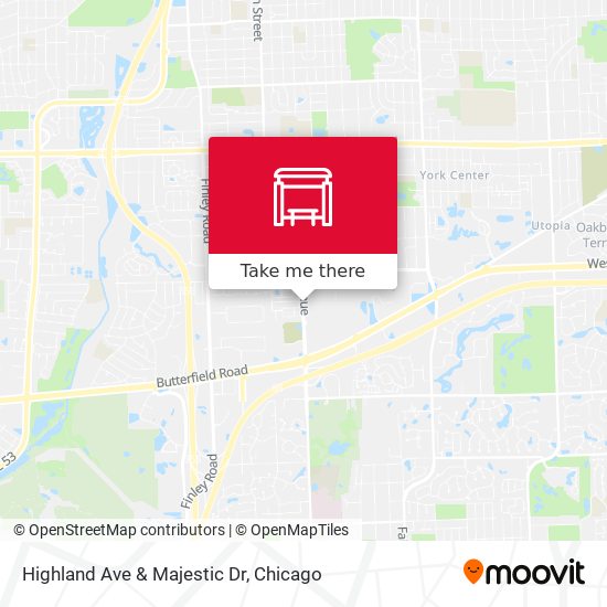 Mapa de Highland Ave & Majestic Dr