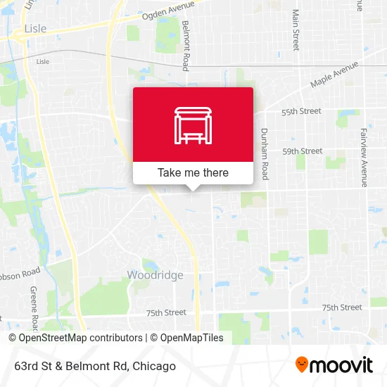 63rd St & Belmont Rd map