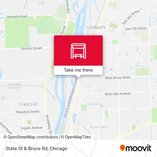 State St & Bruce Rd map