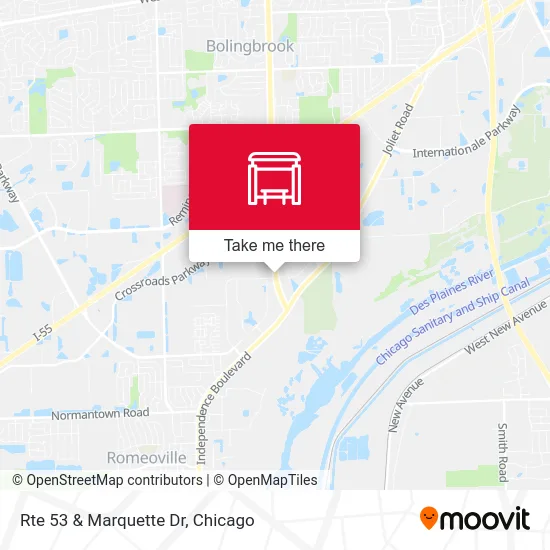 Mapa de Rte 53 & Marquette Dr