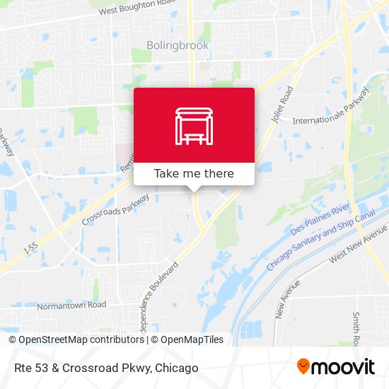 Rte 53 & Crossroad Pkwy map