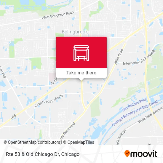 Mapa de Rte 53 & Old Chicago Dr