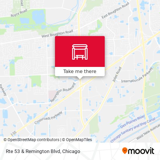 Rte 53 & Remington Blvd map