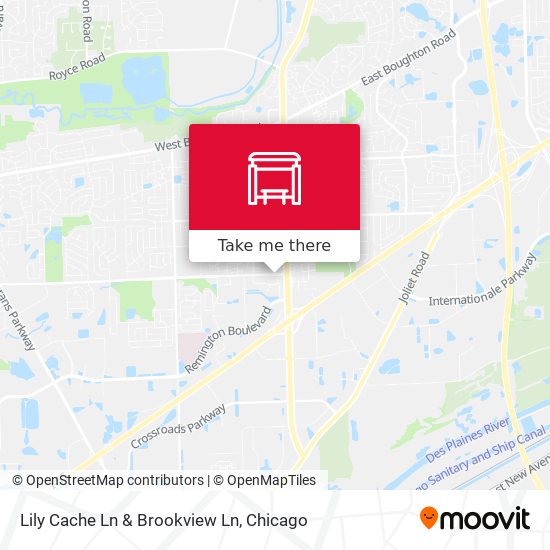 Lily Cache Ln & Brookview Ln map