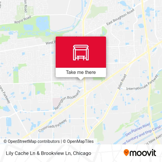 Lily Cache Ln & Brookview Ln map