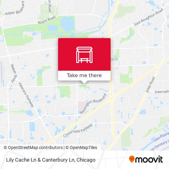 Lily Cache Ln & Canterbury Ln map
