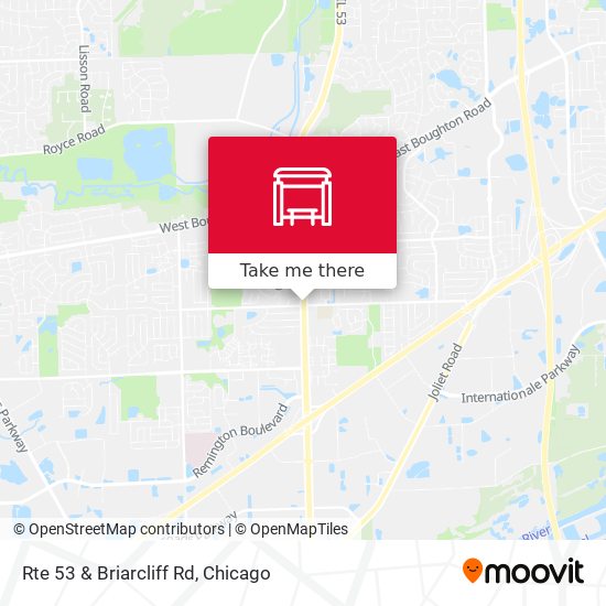 Rte 53 & Briarcliff Rd map