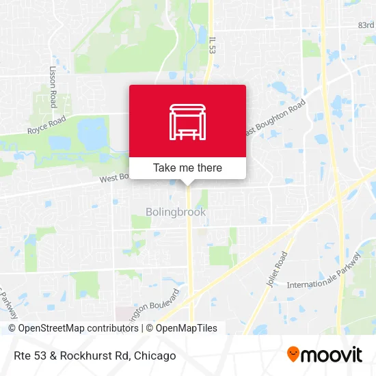 Rte 53 & Rockhurst Rd map