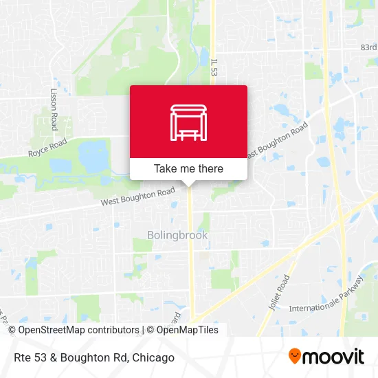 Rte 53 & Boughton Rd map