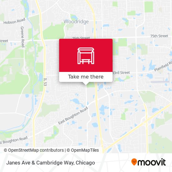 Janes Ave & Cambridge Way map