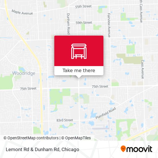 Lemont Rd & Dunham Rd map