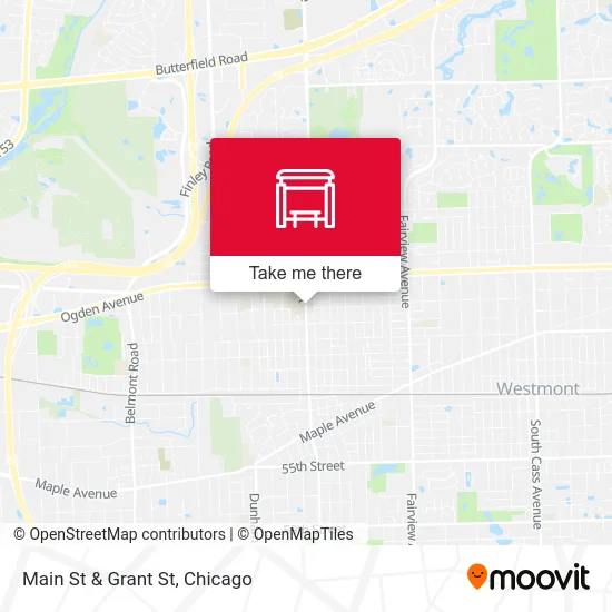 Main St & Grant St map