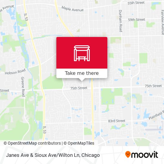 Mapa de Janes Ave & Sioux Ave / Wilton Ln