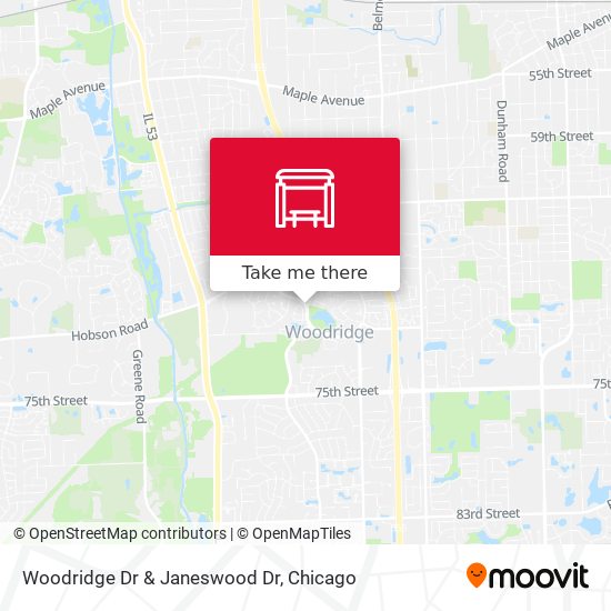 Woodridge Dr & Janeswood Dr map