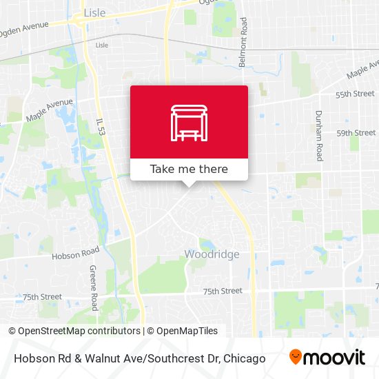 Mapa de Hobson Rd & Walnut Ave / Southcrest Dr