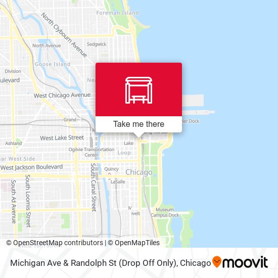 Mapa de Michigan Ave & Randolph St (Drop Off Only)