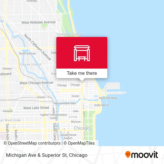 Michigan Ave & Superior St map