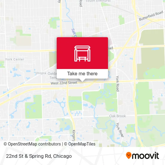 22nd St & Spring Rd map