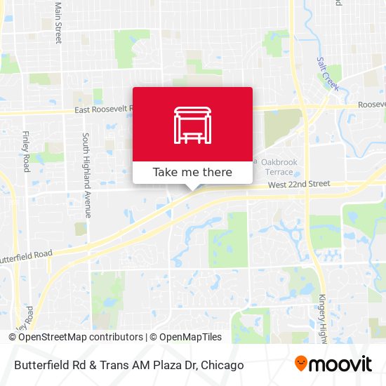 Butterfield Rd & Trans AM Plaza Dr map