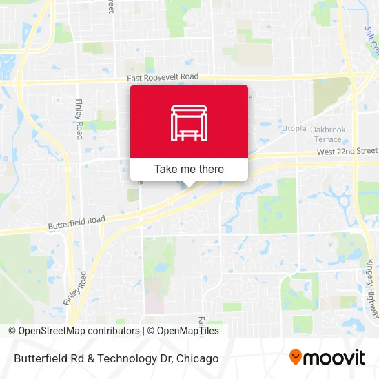 Butterfield Rd & Technology Dr map