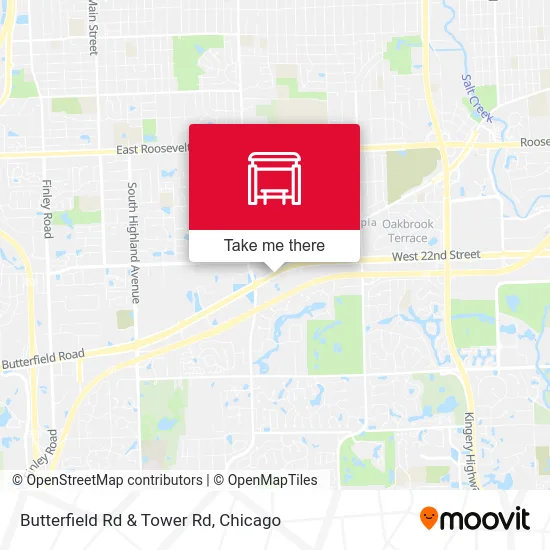 Butterfield Rd & Tower Rd map